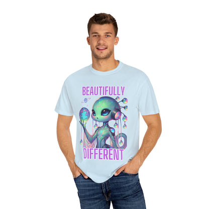 Cute Alien T-Shirt -Beautifully Different- Autism Awareness