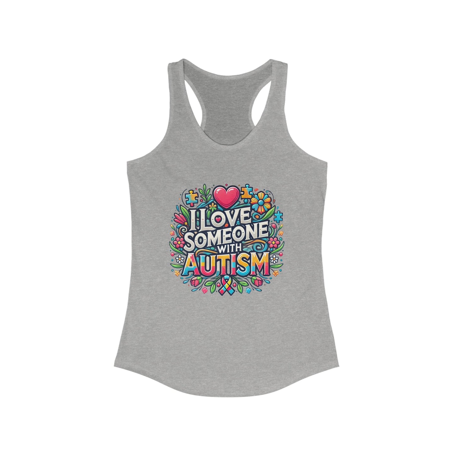 Tank Top Autism Awareness Women's Ideal Racerback