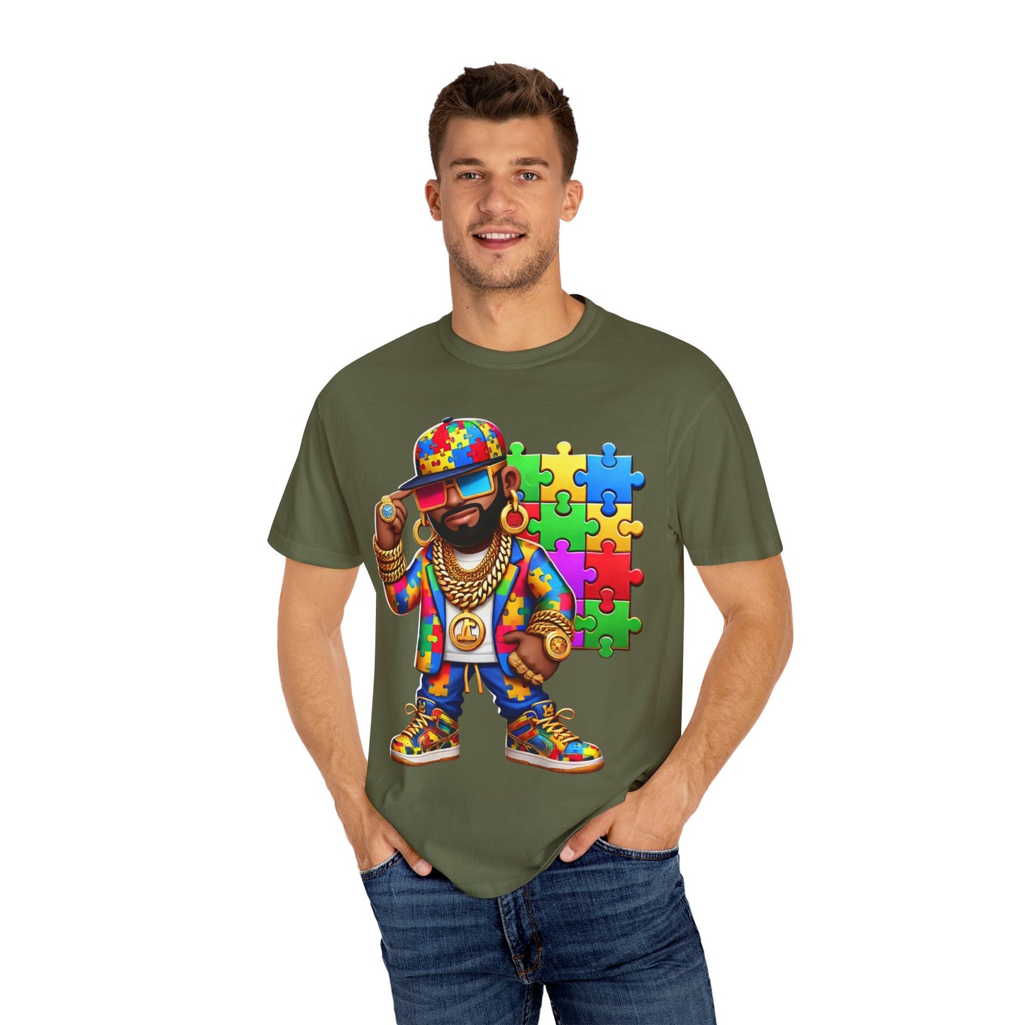 Unisex Garment-Dyed T-shirt- Autism Awareness