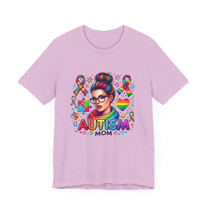 Autism Mom- Jersey Short Sleeve Tee