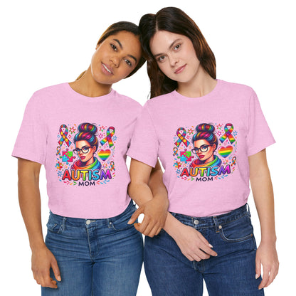 Autism Mom- Jersey Short Sleeve Tee