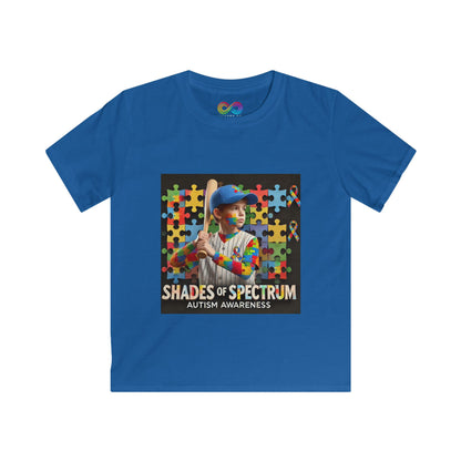 Kids Tee - Baseball Autism Awareness Shirt