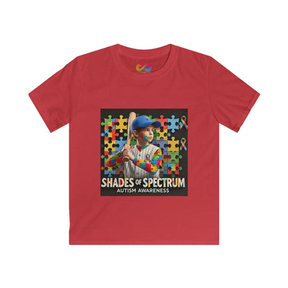 Kids Tee - Baseball Autism Awareness Shirt