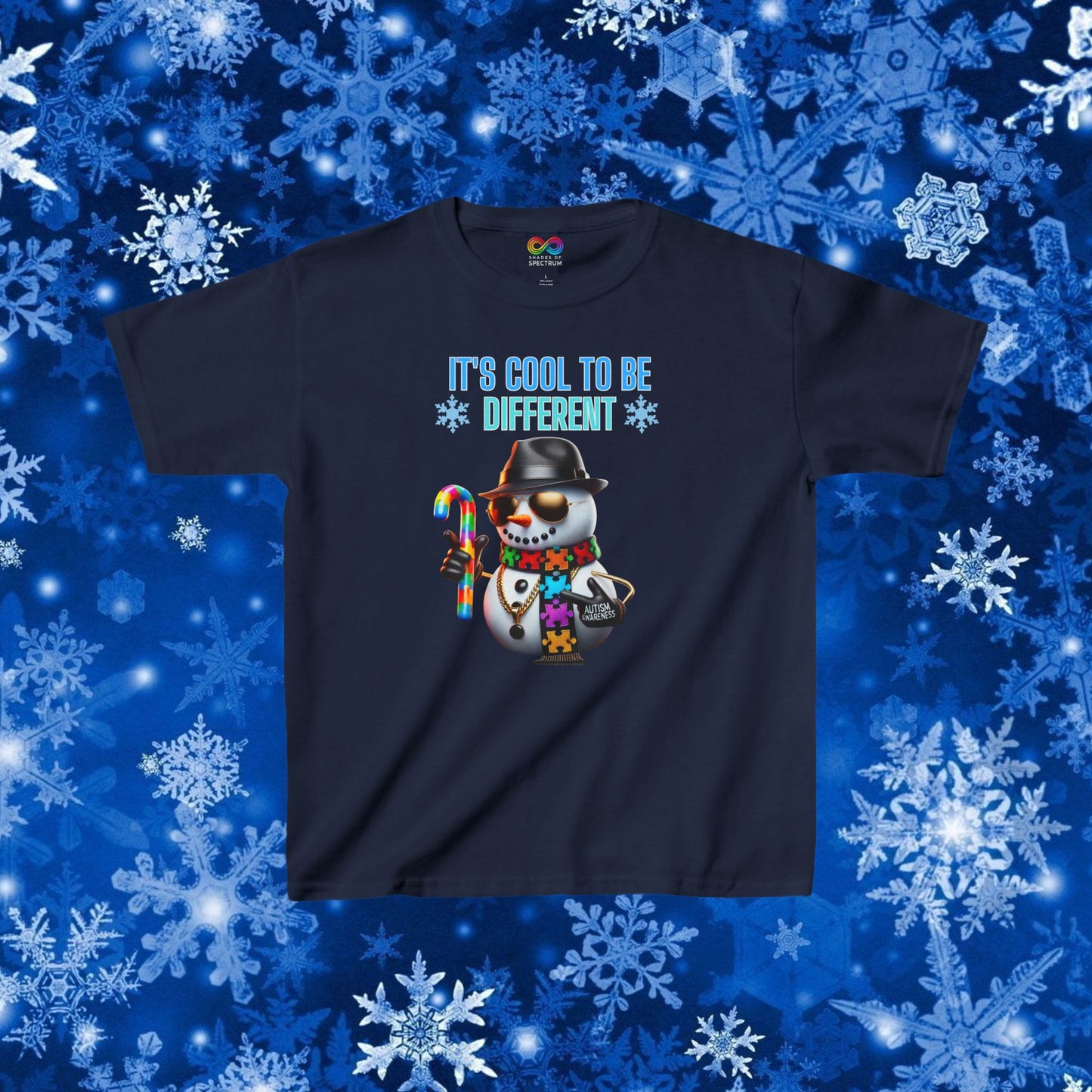 Kids Tee- it's cool to be different- Autism awareness